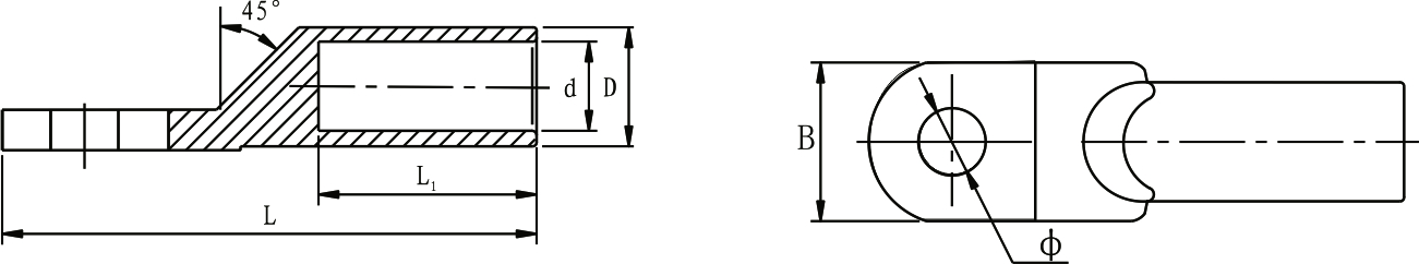 Cosses de câble bimétalliques DTL