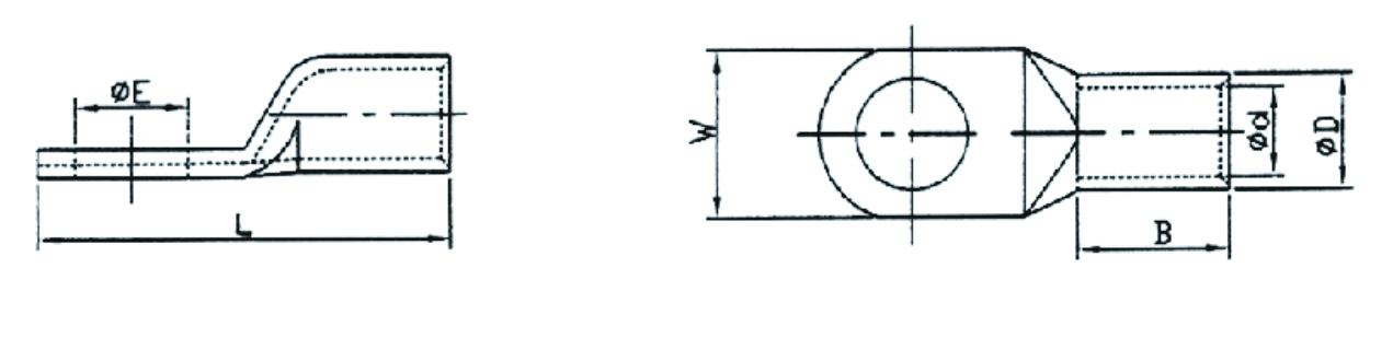 Cosse de tube en cuivre T