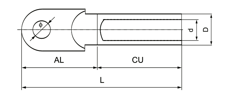 Cosse bimétallique DLT